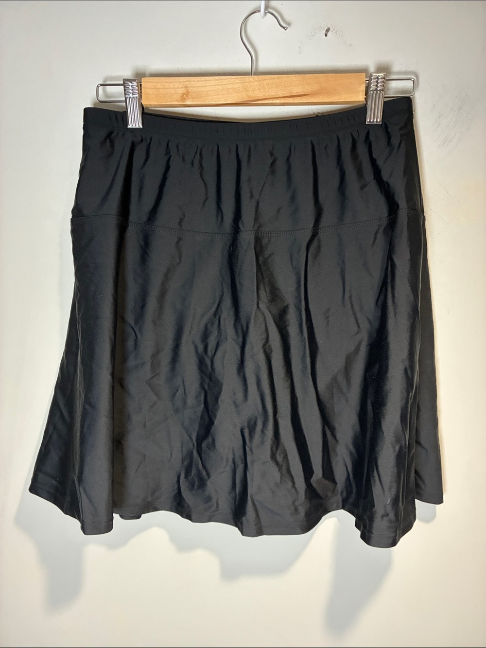 Hilor Black Swim Skirt Swim Bottom Bikini Cover US 14 NWT